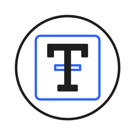 A text tool icon displayed inside a rounded frame. A clear and minimalist graphic design for digital platforms. Useful in UI/UX to improve the interface by providing an easily recognizable symbolのイラスト素材