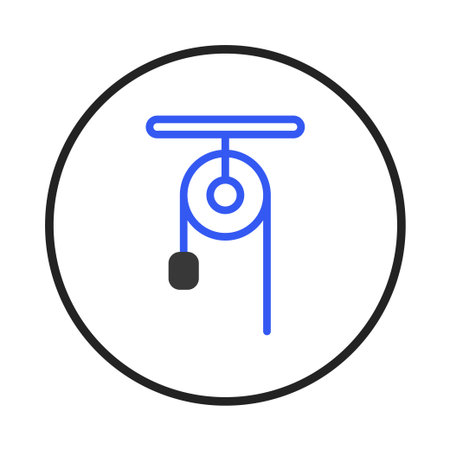 An abstract illustration showcases a pulley system, emphasizing the principles of mechanical...
