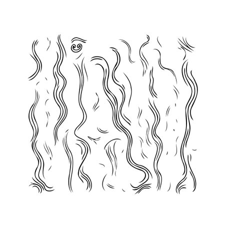 A visually appealing abstract image featuring flowing vertical lines that create an interesting pattern. The design incorporates both smooth curves and elegant swirls, offering a harmonious visualのイラスト素材