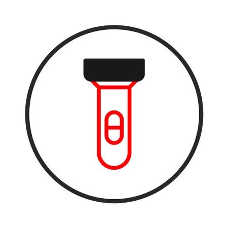 A crisp illustration symbolizes anticipation linked to fertility testing. The red and black depiction on white evokes feelings of hope and possibility. Represents the modern approaches toのイラスト素材