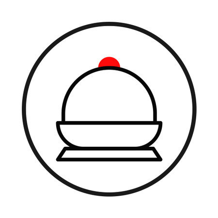 This minimalist icon features a stylized container shape topped with a distinct spherical element. The design prioritizes simplicity, and visual communication within a modern artistic expression.のイラスト素材