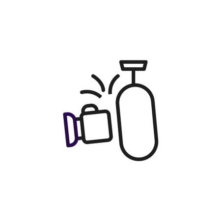 A minimalist vector illustration depicts boxing training tools suggesting physical activity and athletic preparation; ideal for symbolizing fitness regimens and exercise programs focused on powerのイラスト素材