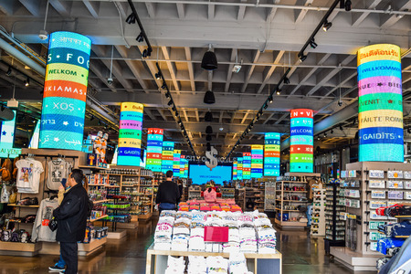 Los Angeles, California, USA . January 16, 2016: Photo of Store Marshalls, Souvenir shop on 7001...