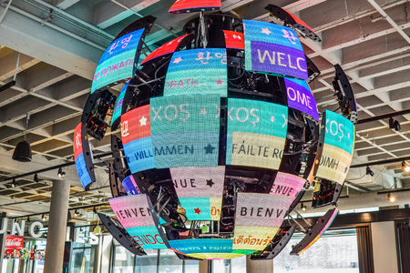 Los Angeles, California, USA . January 16, 2016: Photo of Store Marshalls, Souvenir shop on 7001 Hollywood Blvd,Los Angeles, CAのeditorial素材