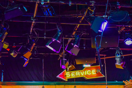 USA, CA, Los Angeles, Hollywood, 11 Janua 2015: Photo of Warner Bros inside views. Studio Tour Hollywood, VIP  TOUR. set lego city movie, Superman suit, decorations, studio Friends TV Show, recordingのeditorial素材