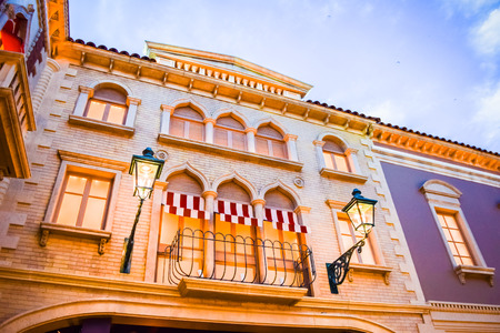 Las Vegas, NV, USA . January 21, 2016:  The interior of the Venetian hotel & Casino in Las Vega. With more than 4000 suites it's one of the most famous hotels in the world.のeditorial素材