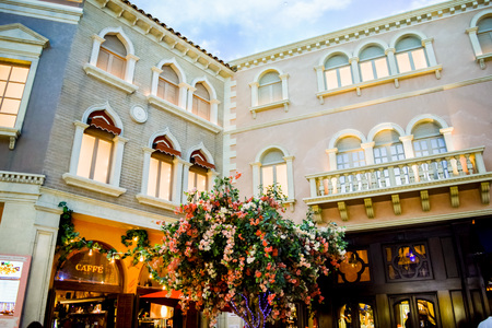 Las Vegas, NV, USA . January 21, 2016:  The interior of the Venetian hotel & Casino in Las Vega. With more than 4000 suites it's one of the most famous hotels in the world.のeditorial素材