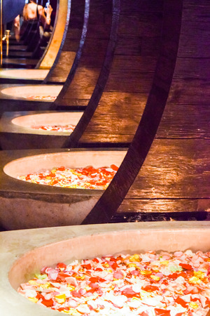 Las Vegas, NV, USA . January 21, 2016:  The interior of the Venetian hotel & Casino in Las Vega tao. With more than 4000 suites it's one of the most famous hotels in the world.のeditorial素材