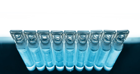 Bufus - plastic drop, ampoule, vial, spray the medicine . Cast resin sealed container filled with a liquid drug . The polymeric material of the container - a chemically inert polyethylene.の写真素材