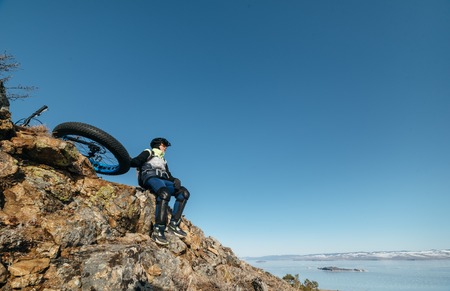 Fatbike. Fat tire bike.の写真素材