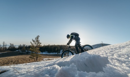 Fatbike. Fat tire bike.の写真素材