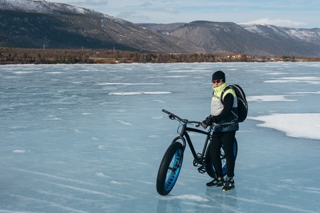 Fatbike. Fat tire bike.の写真素材