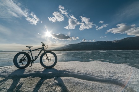 Fatbike. Fat tire bike.の写真素材