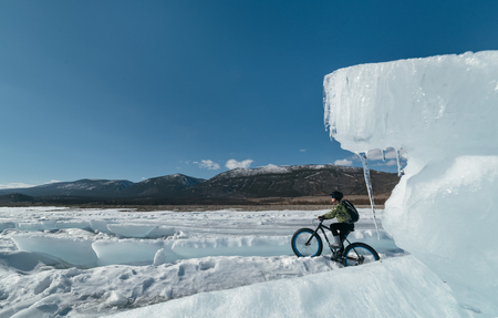 Fatbike. Fat tire bike.の写真素材