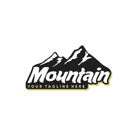 mountain logo designs vector isolated on white backgroundのイラスト素材