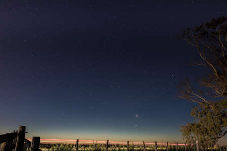 Long exposure on the roadの写真素材
