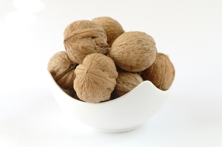 a close up view of a Greek nut