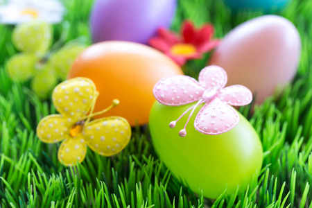 Easter eggsの写真素材