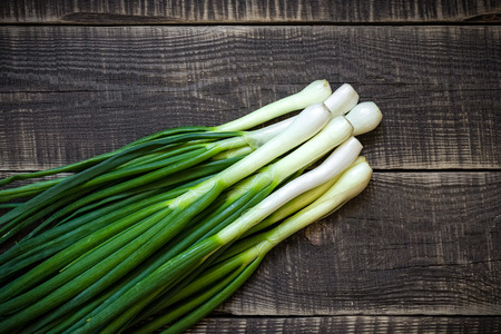Spring onionの写真素材