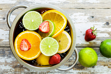 sliced fruitsの写真素材