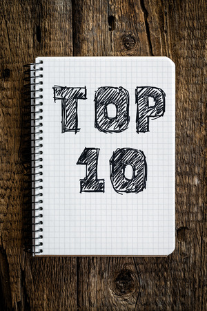 top 10の写真素材