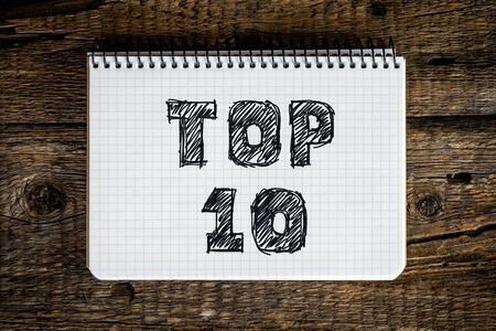 top 10の写真素材