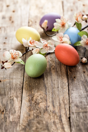 easter eggsの写真素材