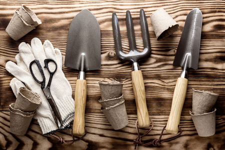 gardening toolsの写真素材