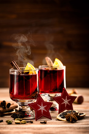 hot mulled wineの写真素材