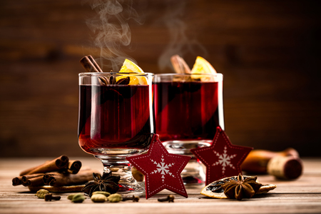 hot mulled wineの写真素材