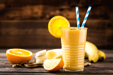 orange smoothie, healthy eating, superfoodの写真素材
