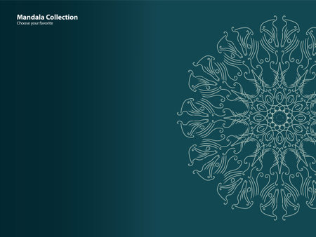 mandala pattern vintage ethnic tribal template style element wallpaper background motif circle art texture print traditional elegant rpund ornament drawing decoration gold meditation flower asianのイラスト素材