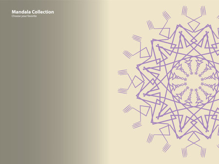 mandala pattern vintage ethnic tribal template style element wallpaper background motif circle art texture print traditional elegant rpund ornament drawing decoration gold meditation flower asianのイラスト素材
