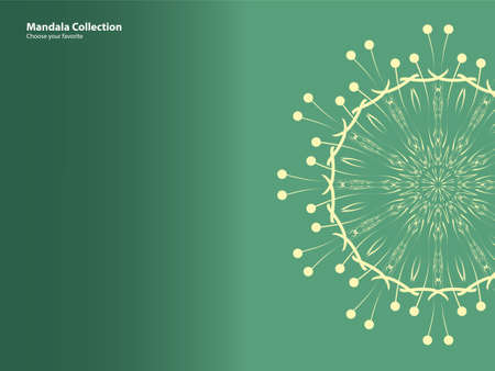 mandala pattern vintage ethnic tribal template style element wallpaper background motif circle art texture print traditional elegant rpund ornament drawing decoration gold meditation flower asianのイラスト素材