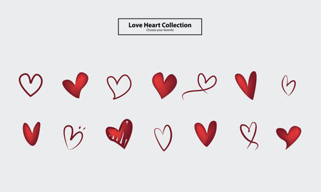 wallpaper background love happy valentine's day lover vector illustration heart logo icon symbol setのイラスト素材