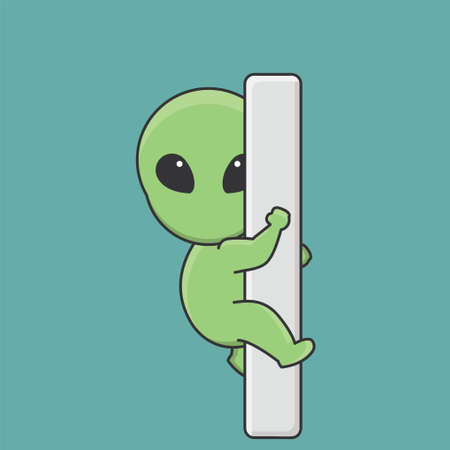 stars space ship alien planet characterのイラスト素材