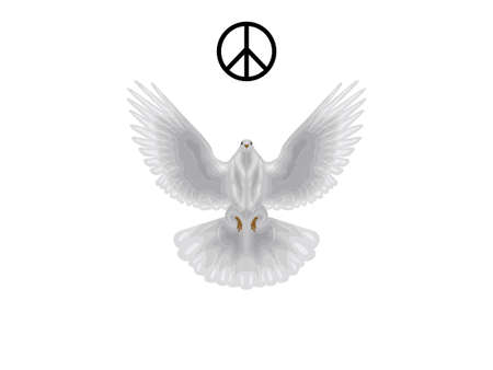 peace day heaven dove day of charity happy vector element drawing bird white faith love simplicityのイラスト素材