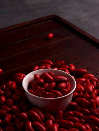 red beans seed adzuki diet japan herbal asia health protein traditional plant ingredients grains raw
