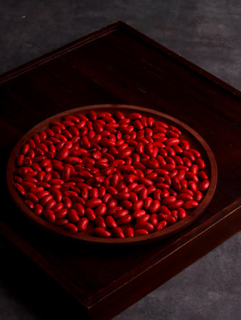 red beans seed adzuki diet japan herbal asia health protein traditional plant ingredients grains rawの写真素材