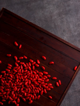 red beans seed adzuki diet japan herbal asia health protein traditional plant ingredients grains rawの写真素材