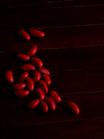 red beans seed adzuki diet japan herbal asia health protein traditional plant ingredients grains rawの写真素材