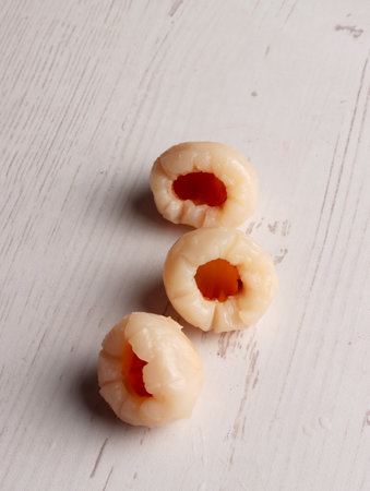 lychee fruit beverage ice menu drink season dessert food exotic juice menu tropical asian businessの写真素材