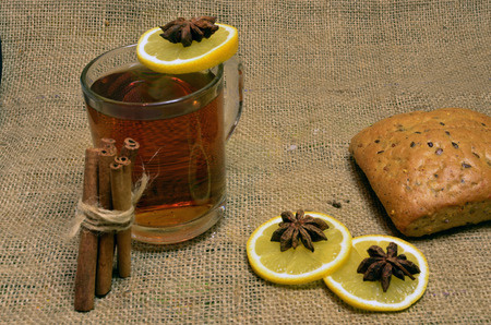 brew the herbs for the tea, lunch in Russianの写真素材