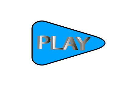 illustration of icons and sign playのイラスト素材