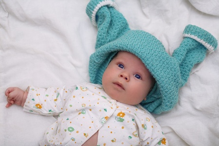 The ridiculous child has come from walk