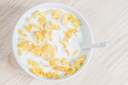 Corn flakes with milk