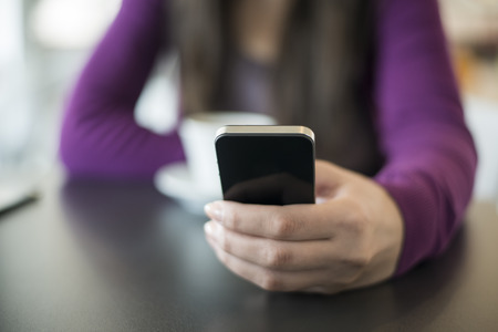 Woman Using Smart Phoneの写真素材