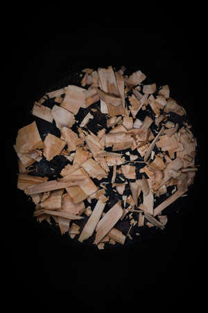 An old ax for wood chopping on a table