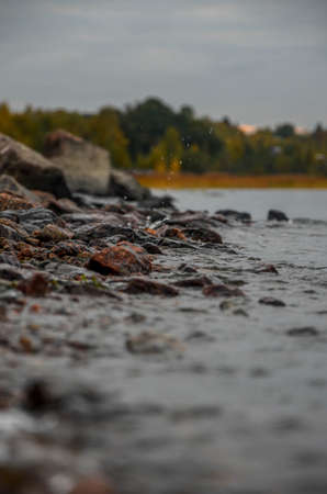 rocks in the seaの写真素材