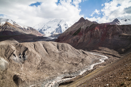 Mountain colorful landscape. Pamir region. Kyrgystanの写真素材